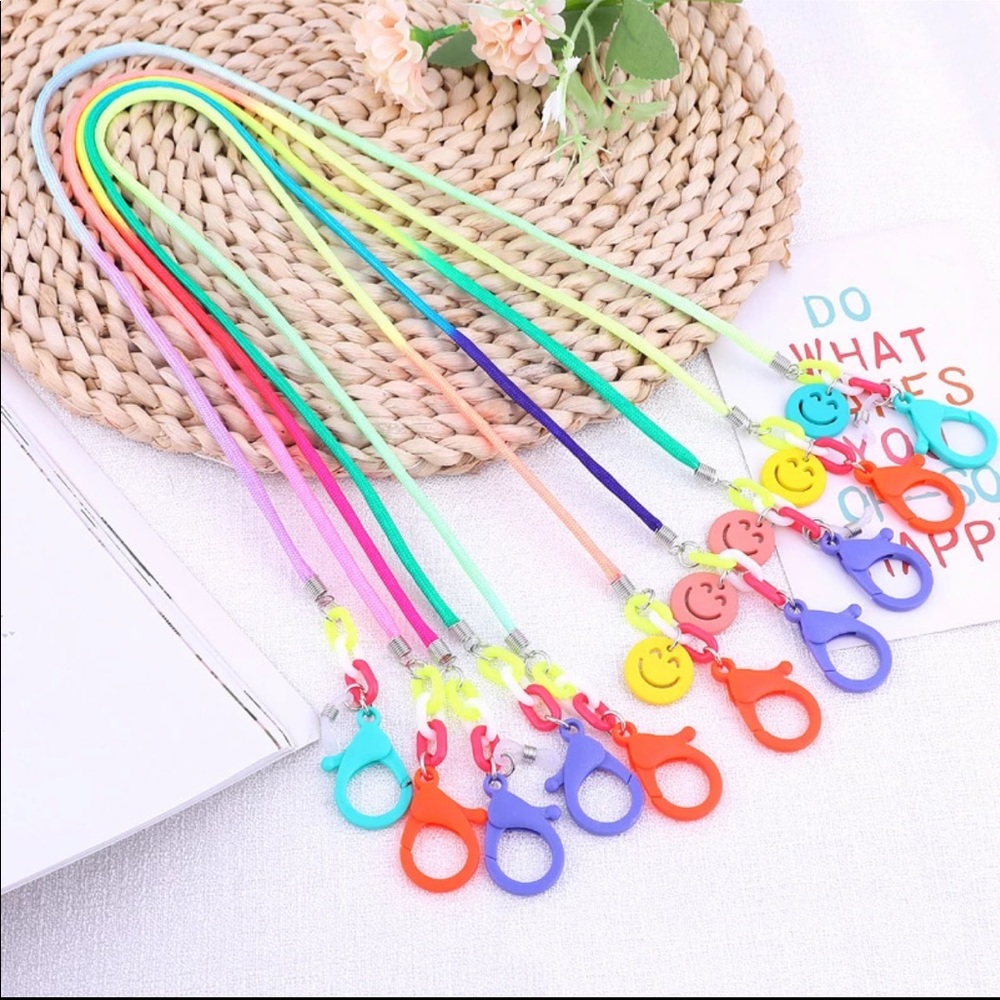 4 Pack Kids Face Mask Lanyard, Safety Breakaway